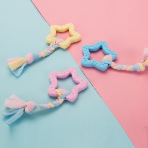 BRINQUEDO BORRACHA ESTRELA COM CORDA ZN 0873