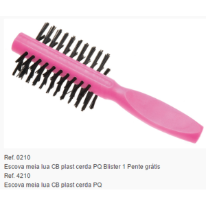 ESCOVA MEIA LUA CB PLÁST CERDA PQ C/1 UNID 4210/82421 MARILU