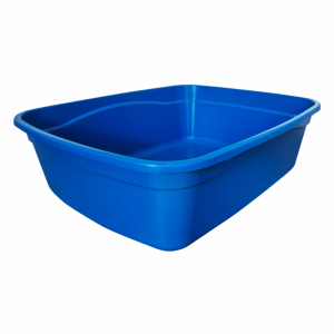 Banheiro para Gato Brinqpet - Cor Azul, Prático e Higienizado