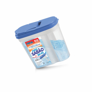 Porta Sabão em Pó 1kg com Tampa – Ref: 2763 | Ercaplast
