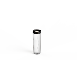 PORTA BISCOITO HERMETICO 600ML TAMPA PRETA REF: 1109 - PANAMBY PLASTICO